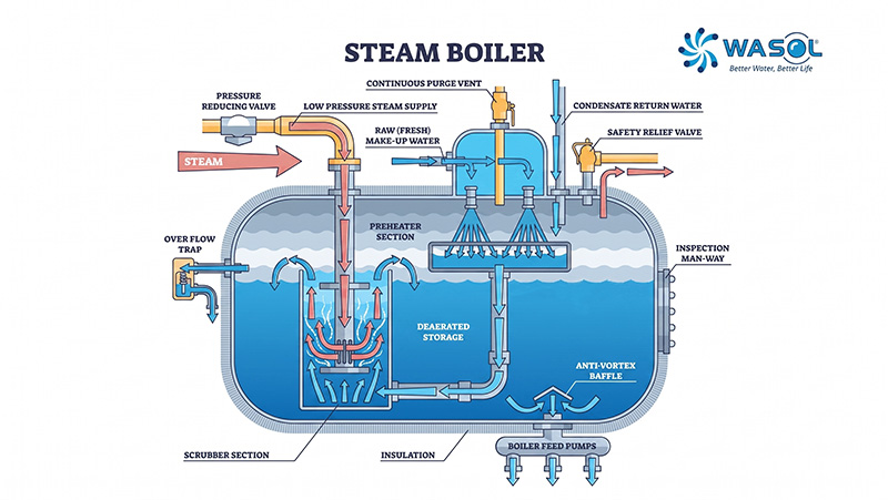 Nguyên lý hoạt động của hệ thống boiler